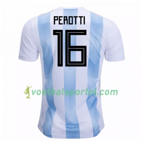 Argentinië Perotti 16 Thuis Shirt WK voetbal 2018